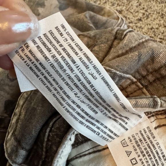 Hollister Y2K Camo Cargo Pants Men's 29x30 (29x27) Loose Fit Utility Zipper - Picture 13 of 16